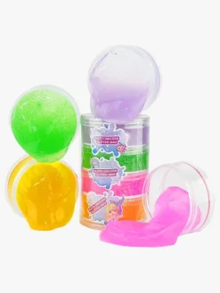 Eksperimenter & Videnskab-Robetoy Putty Unicorn Glitter Slime 4-i-1
