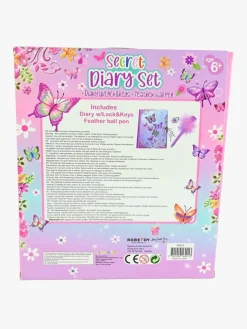 Kreativt Legetøj-Robetoy Sommerfugl Dagbogssæt med Fjerpen