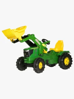 Pedal- & Gåbiler-RollyToys Rolly Toys Farmtrac John Deere Pedaltraktor med Graveskovl