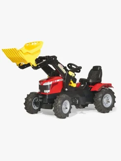 Pedal- & Gåbiler-RollyToys Rolly Toys Farmtrac MF Pedaltraktor, Rød