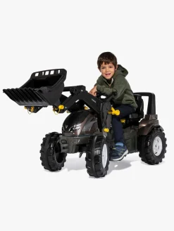 Pedal- & Gåbiler-RollyToys Rolly Toys Farmtrac VALTRA Pedaltraktor, Sort