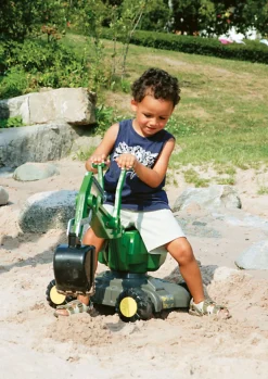 Udelegetøj-RollyToys Rolly Toys John Deere Gravemaskine, Grøn Grøn