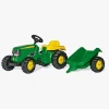 Pedal- & Gåbiler-RollyToys Rolly Toys John Deere Traktor m. Anhænger