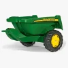Pedal- & Gåbiler-RollyToys Rolly Toys Kipper II John Deere Vogn, Grøn
