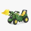 Pedal- & Gåbiler-RollyToys Rolly Toys Pedaltraktor Med Frontlæsser & Plastikhjul John Deere 7930