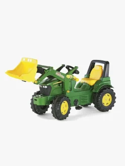 Pedal- & Gåbiler-RollyToys Rolly Toys Pedaltraktor Med Frontlæsser & Plastikhjul John Deere 7930