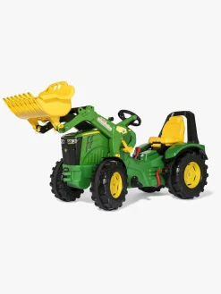 Pedal- & Gåbiler-RollyToys Rolly Toys X-Trac Premium John Deere 8400R Pedaltraktor, Grøn