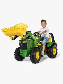 Pedal- & Gåbiler-RollyToys Rolly Toys X-Trac Premium John Deere 8400R Pedaltraktor, Grøn