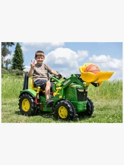 Pedal- & Gåbiler-RollyToys Rolly Toys X-Trac Premium John Deere 8400R Pedaltraktor, Grøn