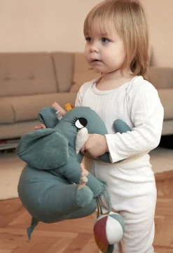 Babylegetøj-Roommate Aktivitetslegetøj Elefant, Sea Grey Grå