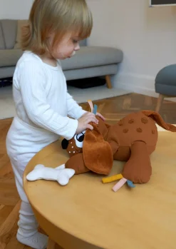 Babylegetøj-Roommate Aktivitetslegetøj Hund, Brown Brun