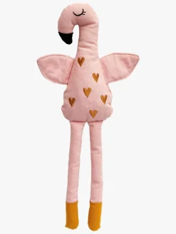 Dukker & Bamser-Roommate Dukke Flamingo, Pink Lyserød