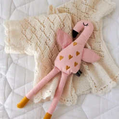 Dukker & Bamser-Roommate Dukke Flamingo, Pink Lyserød