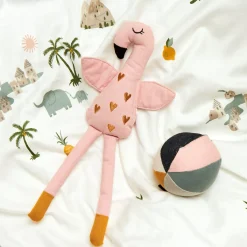 Dukker & Bamser-Roommate Dukke Flamingo, Pink Lyserød