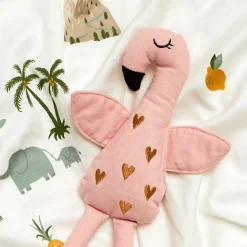 Dukker & Bamser-Roommate Dukke Flamingo, Pink Lyserød