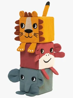 Babylegetøj-Roommate Soft Blocks Stablelegetøj, Multi