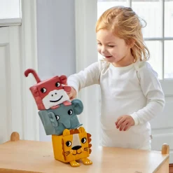 Babylegetøj-Roommate Soft Blocks Stablelegetøj, Multi