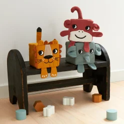 Babylegetøj-Roommate Soft Blocks Stablelegetøj, Multi