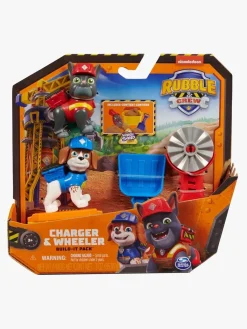 Legetøjsfigurer-RubbleCrew Rubble & Crew Legesæt Charger & Wheeler