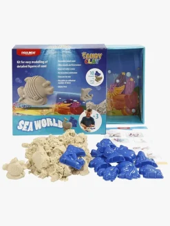 Kreativt Legetøj-SandyClay Sandy Clay Modellersand Sea World Set, Beige
