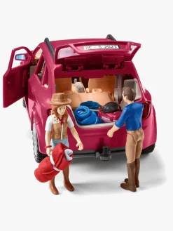 Legetøjsfigurer-Schleich 42535 Eventyr m. bil og hestetrailer