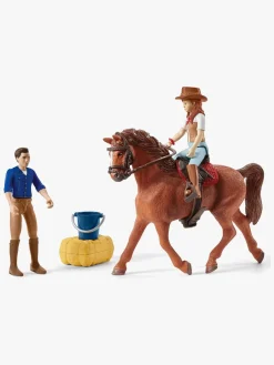 Legetøjsfigurer-Schleich 42535 Eventyr m. bil og hestetrailer