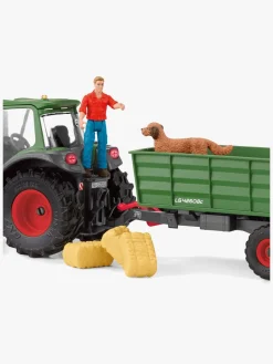 Legetøjsbiler & -Fartøjer-Schleich 42608 Farm World Traktor med Anhænger