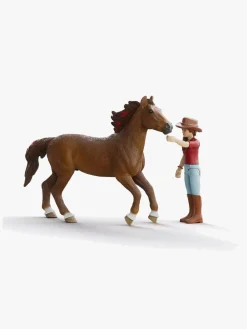 Legetøjsfigurer-Schleich 42711 Horse Club Hannah & Cayenne Legesæt