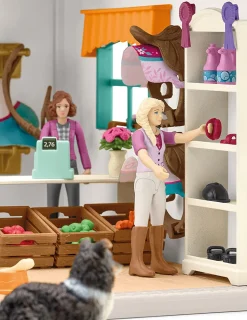 Legetøjsfigurer-Schleich 42568 Horse Club Hestebutik