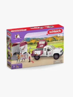 Legetøjsfigurer-Schleich Dyrlægebil med Anhængervogn