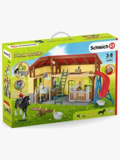Legetøjsfigurer-Schleich Farm World Legesæt Hestestald