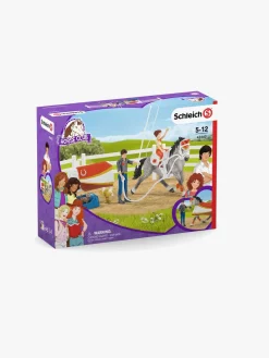 Legetøjsfigurer-Schleich Horse Club Legesæt Mias Voltigeringssæt