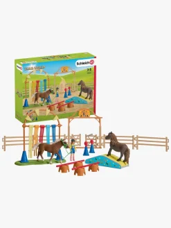 Legetøjsfigurer-Schleich Legesæt Ponyagilitytræning