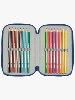 Kreativt Legetøj-DisneyDraktranaren Sådan Træner Du Din Drage  Fyldt Penalhus med 3 Rum 37 Dele, Blå