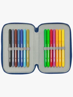 Kreativt Legetøj-DisneyDraktranaren Sådan Træner Du Din Drage  Fyldt Penalhus med 3 Rum 37 Dele, Blå