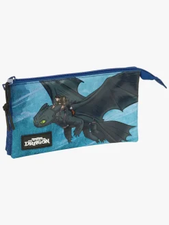 Kreativt Legetøj-DisneyDraktranaren Sådan Træner Du Din Drage Penalhus med 3 Rum, Blå