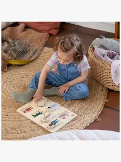 Spil & Puslespil-Sebra Knoppuslespil Teeny Toes/Busy Builders