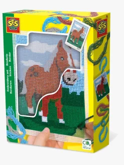 Kreativt Legetøj-SES Broderi Kreasæt Hest