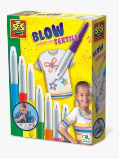 Kreativt Legetøj-SES Creative Airbrush-pustetusser til Tekstil 7-pak Flerfarvet