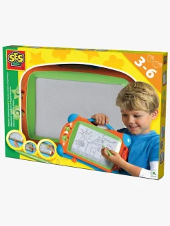 Kreativt Legetøj-SES Creative  Magnetisk Tegnetavle inkl. 2 Stempler