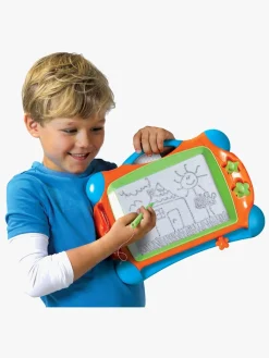 Kreativt Legetøj-SES Creative  Magnetisk Tegnetavle inkl. 2 Stempler