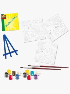 Kreativt Legetøj-SES Creative Malesæt Mal Efter Tal Skovdyr