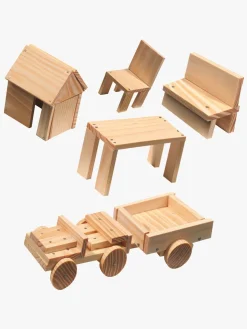 Rolleleg-SES Creative Snedkersæt 57 Dele, Træ