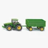 Legetøjsbiler & -Fartøjer-SIKU Traktor Med Anhænger John Deere 1:50