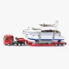 Legetøjsbiler & -Fartøjer-SIKU Transportbil Med Yacht 1:87