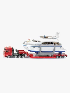 Legetøjsbiler & -Fartøjer-SIKU Transportbil Med Yacht 1:87