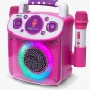 Elektronik & Media-SingingMachine Singing Machine Karaokemaskine Mini Sparkle, Pink