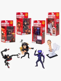 Legetøjsfigurer-SKIBIDI TOILET Figurer Deluxe 15 cm, Blandet