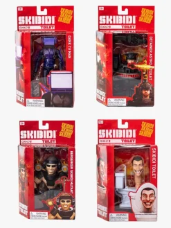 Legetøjsfigurer-SKIBIDI TOILET Figurer Deluxe 15 cm, Blandet