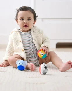 Babylegetøj-SkipHop Skip Hop Jungle Beats Maraccas Aktivitetslegetøj Dyr